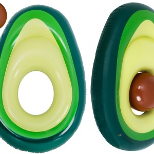 Saltea de înot gonflabilă cu minge de avocado cu semințe 150cm XL - Img 2