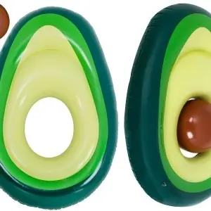 Saltea de înot gonflabilă cu minge de avocado cu semințe 150cm XL - Img 2