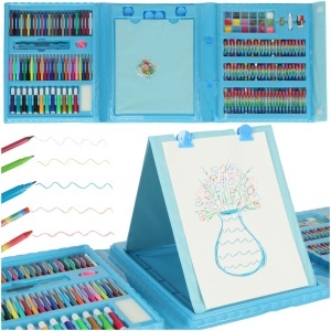 Set de pictură din plastic în cutie 208el. albastru