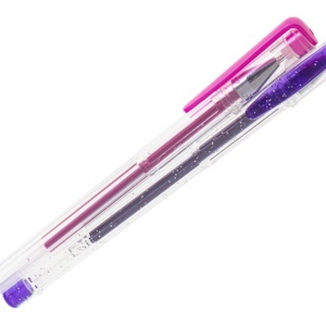 Set de stilouri cu gel colorat cu sclipici, 50 de bucăți. - Img 2