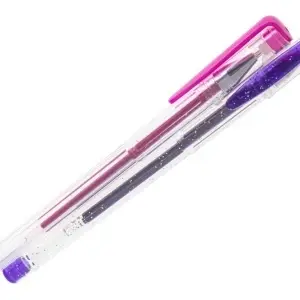 Set de stilouri cu gel colorat cu sclipici, 50 de bucăți. - Img 2
