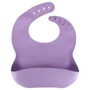 Set de ustensile din silicon pentru copii de 8 bucăți violet - Img 3