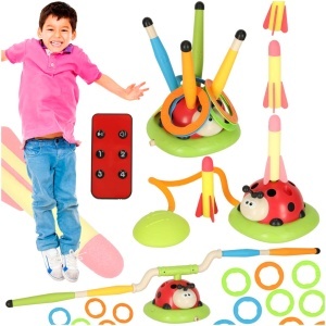 Sport dexteritate joc pentru copii sărit coarda țintă arunca lansator ladybird 3in1