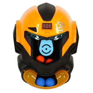 Țintă de fotografiere robot cap arcade joc de joc set de arme + bile - Img 3