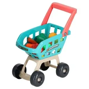 Casă de marcat pentru magazin de supermarket + cărucior de mentă - Img 3