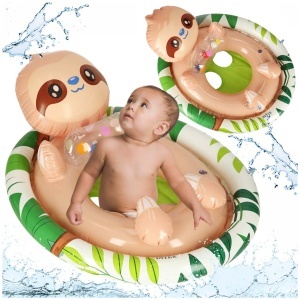 INTEX 59570 Inel de înot pentru copii roată de pontoane gonflabile cu scaun lazybones max 23kg 3-4 ani