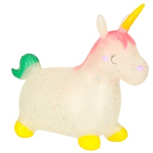 Jumper gonflabil pentru copii cu pompă unicorn din cauciuc - Img 2
