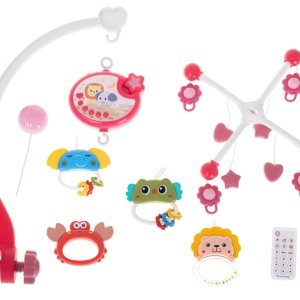 Lullaby star design carusel roz + telecomandă - Img 3