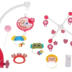 Lullaby star design carusel roz + telecomandă - Img 3