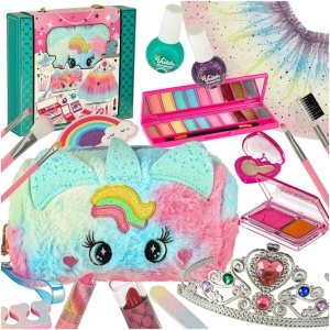 Make up cosmetice make up lacuri geanta fusta set 22 articole