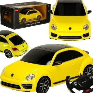 Mașină RC 1:14 Volkswagen Beetle galben