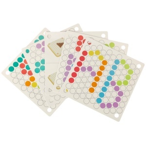 Montessori educațional montessori bile de mărgele puzzle mozaic 77el. - Img 3