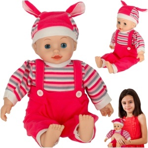 Păpușă Maya baby cu sunet roz 40cm