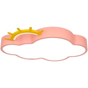 Plafonieră LED plafond pentru camera copiilor LUMELA reglabilă + telecomandă cloud pink - Img 2