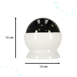 Proiector de stele lumina de noapte 2in1 USB alb - Img 2