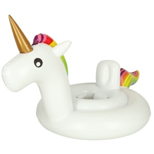 Roată de unicorn gonflabilă pentru copii cu scaun 70cm - Img 3