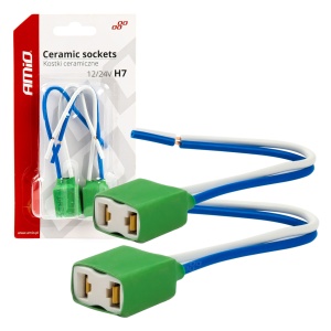 Set 2 mufe ceramice soclu H7, rezistente termic - Img 1