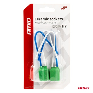 Set 2 mufe ceramice soclu H7, rezistente termic - Img 3