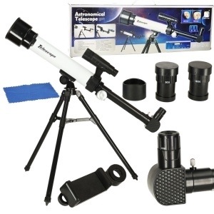 Telescop astronomic educațional pentru copii pe un trepied