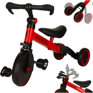 Trike Fix Mini tricicleta de cross-country 3in1 cu pedale roșu