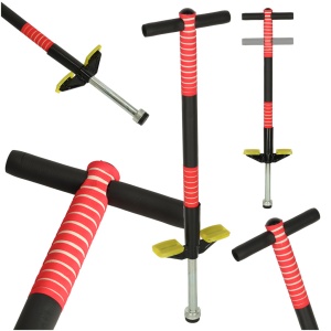 Adjustable pogo jumping bar roșu
