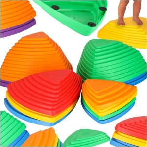 Calea senzorială pietre de râu pentru echilibru podea de formare este lava joc 11 elemente colorate