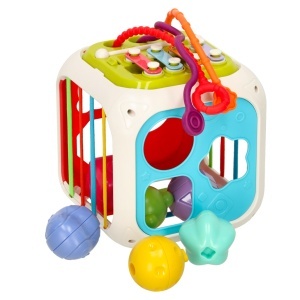Cub interactiv educațional de sortare a cuburilor pentru copii dulcimer 7in1 - Img 2
