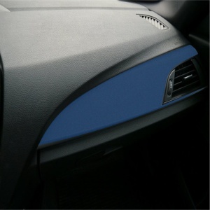 Folie Auto Colantare Trimuri, Model Catifea Albastru Navy, 100 x 45cm - Img 1
