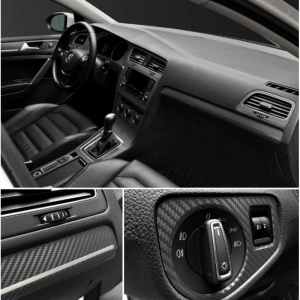 Folie colantare auto Carbon 3D Negru, 3m x 1,27m - Img 4