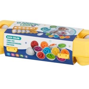 Puzzle de sortare educațional de sortare puzzle meci forme numere ouă 12pcs - Img 2