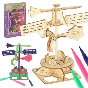 Puzzle din lemn 3d model științific model de vânt vane de vânt