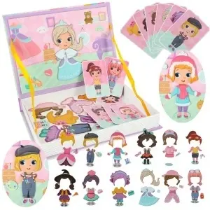 Puzzle puzzle magnetic rochie magnetică pentru păpușă 51el.