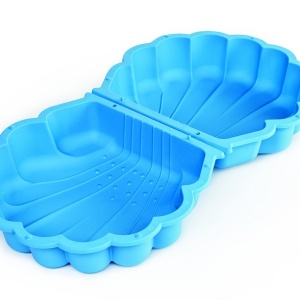 Sandbox piscină închisă Shell dublu 2in1 fund antiderapant albastru