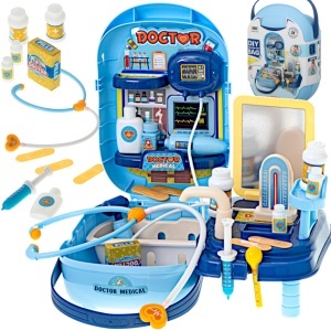 Set de doctor cu accesorii într-o trusă de 34 de piese. + tabel
