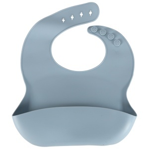 Set de farfurii din silicon pentru bebeluși Crab pentru bebeluși 9 bucăți albastru - Img 3