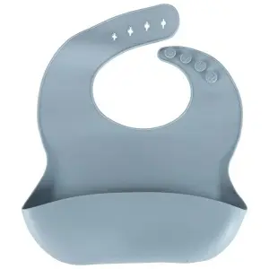 Set de farfurii din silicon pentru bebeluși Crab pentru bebeluși 9 bucăți albastru - Img 3