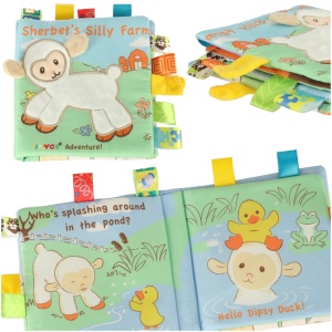 Carte senzorială carte teether tag oaie