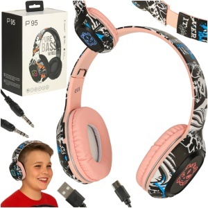 Căști fără fir Bluetooth in-ear Gaming Sport roz