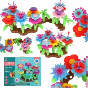 Flori blocuri creative blocuri de flori gradina de flori 48 elemente