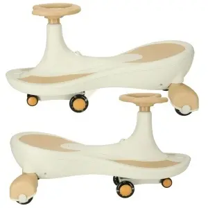 Gravity roller coaster roți strălucitoare cu LED-uri cu muzică de joc 76cm aur și alb max 120kg max 120kg - Img 3