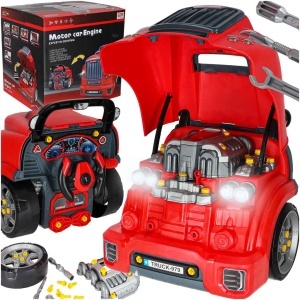 Kit dezasamblare motor camion mecanic piese în mișcare