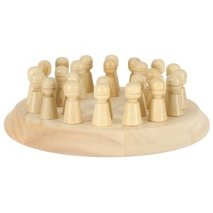 Memorie puzzle joc chinezesc chinezesc meci culori din lemn - Img 2