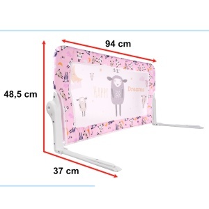 Poarta de siguranță barieră barieră pat de protecție 90cm oi - Img 3