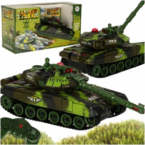 RC War Tank 9993 2.4 GHz de război de camuflaj forestier 2.4 GHz