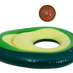 Saltea de înot gonflabilă cu minge de avocado cu semințe 150cm XL - Img 3