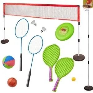Set sportiv 5in1 badminton badminton baschet volei tenis frisbee
