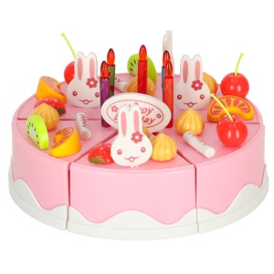 Tort de ziua de naștere Bucătărie de tăiere 75 el. roz - Img 3