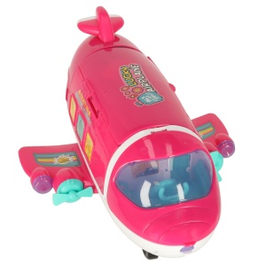 Avion de pasageri pentru păpuși 2in1 pliabil accesorii roz - Img 2