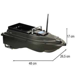 Barca cu momeală controlată de la distanță D16B GPS 2kg 12 000 mAh 500m - Img 3