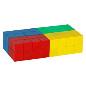 Blocuri de construcție magnetice educaționale cubice 64 el. - Img 2